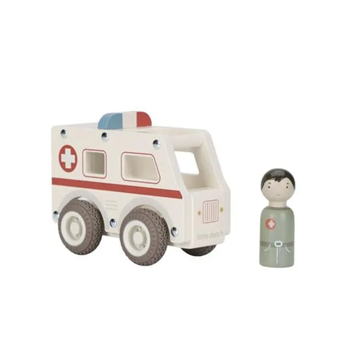 Wooden ambulance car