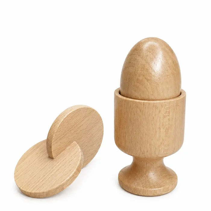 Wooden Egg &amp; Stacking Discs Set