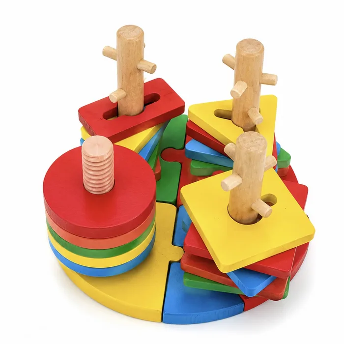Wooden shape sorter