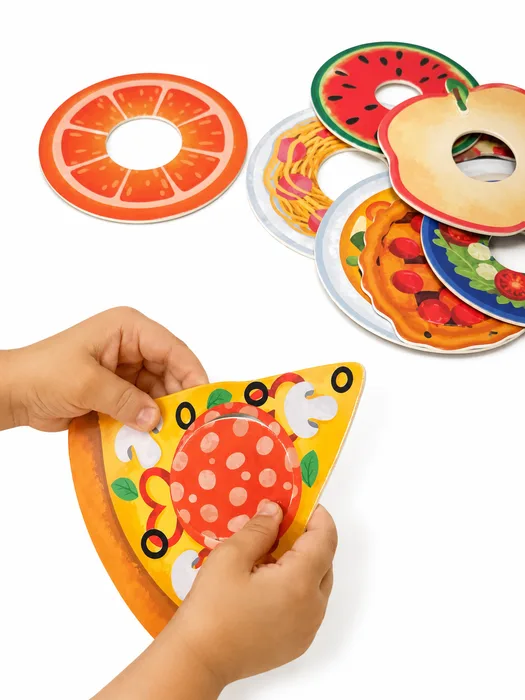 Food matching puzzle set