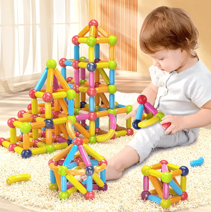 Magnetic construction set "Sticks and Balls"