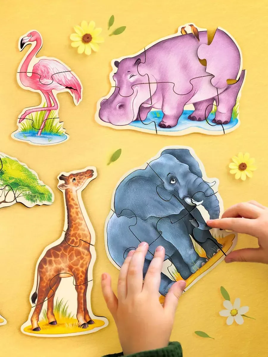 Wooden Puzzles "Animals in Africa"