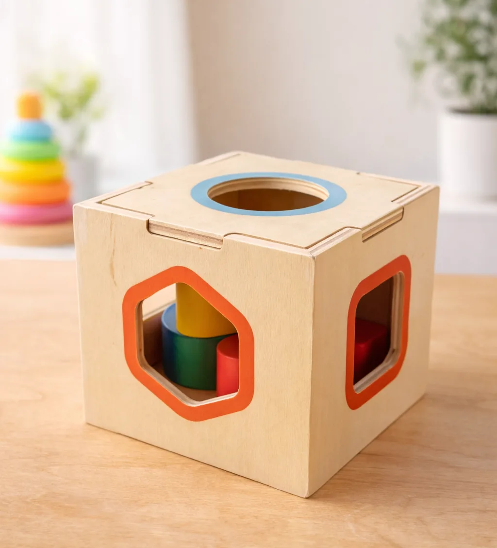 Wooden shape Sorter Box