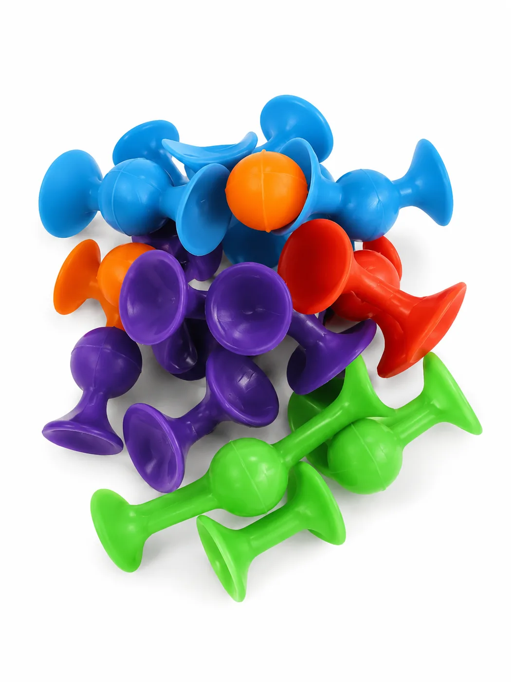 Silicone suction construction set
