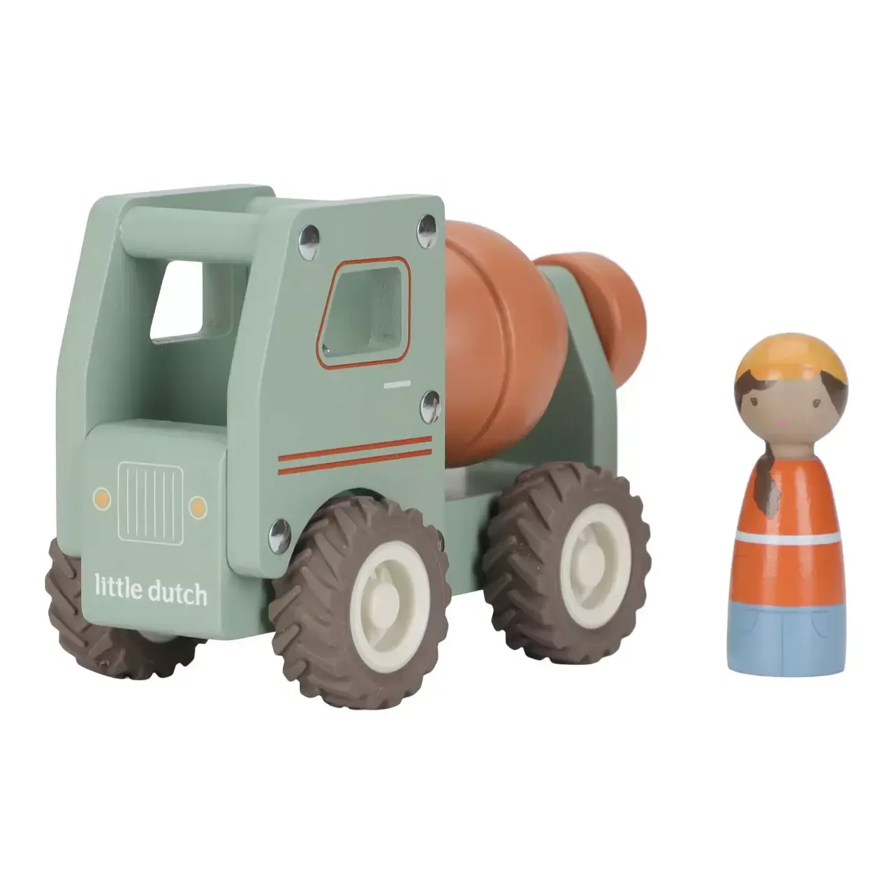 Wooden cement truck