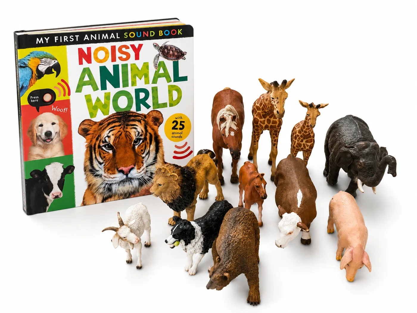 Noisy animal world +animal figures