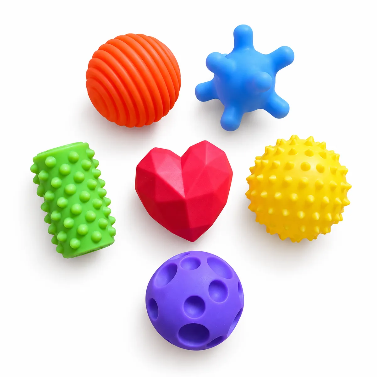 Tactile rubber balls